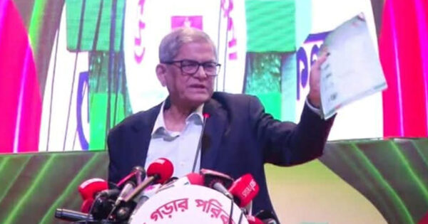 দেশে পরিকল্পিতভাবে বড় ধরনের বিভাজন সৃষ্টির চেষ্টা করা হচ্ছে: মির্জা ফখরুল
