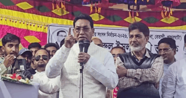 হিন্দু ভাইদের দিকে বাঁকা করে তাকালে চোখ উঠাইয়া ফেলাবো: বিএনপি প্রার্থী নূরুল ইসলাম