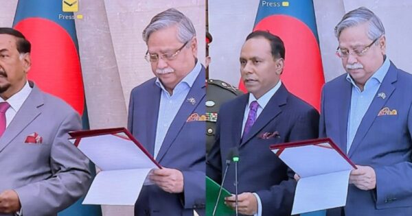 স্পিকার ও ডেপুটি স্পিকারকে শপথ পড়ালেন রাষ্ট্রপতি