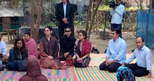 ময়মনসিংহে ক্ষুদ্র ও কুটির শিল্পে জড়িত হতদরিদ্র নারীদের সুখ-দুঃখের কথা শুনলেন জাইমা রহমান