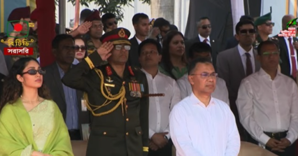 মহান স্বাধীনতা ও জাতীয় দিবস ২০২৬ উপলক্ষে প্যারেড গ্রাউন্ডের কুচকাওয়াজে প্রধানমন্ত্রী