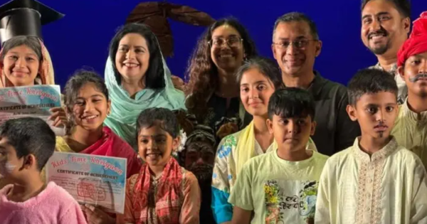 শিশুদের ভালোবাসায় সিক্ত প্রধানমন্ত্রীর পরিবার