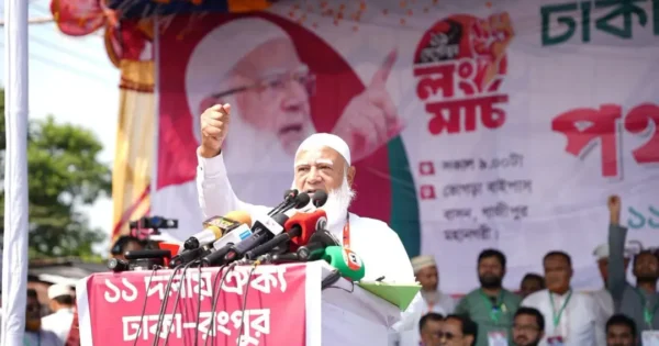 দাবি যে কোনো সময় এক দফায় পরিণত হতে পারে: জামায়াত আমির